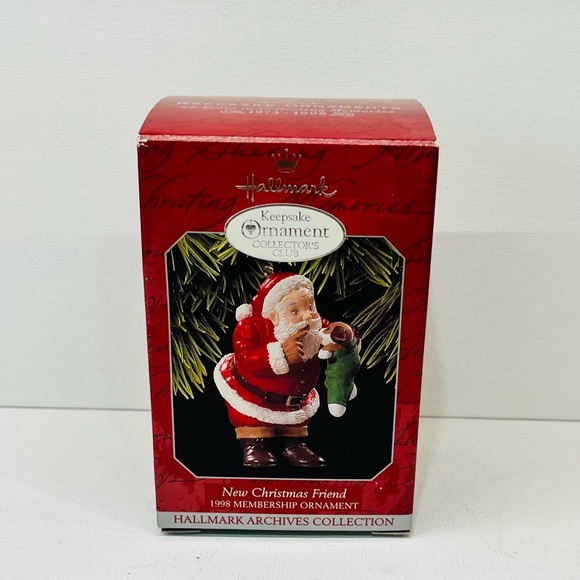 Hallmark Other - Vintage 1998 Hallmark New Christmas Friend Christmas ornament
